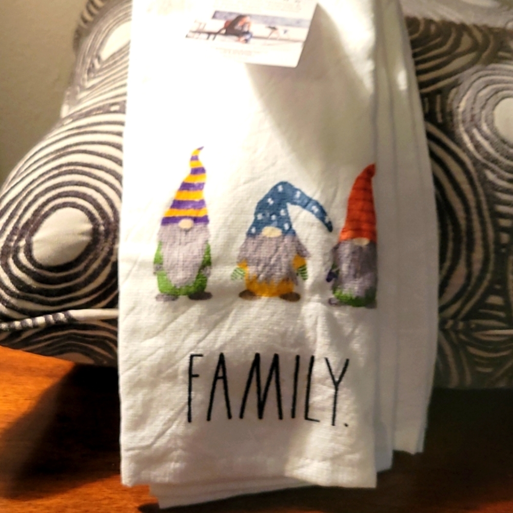 Rae Dunn gnome dish towels.